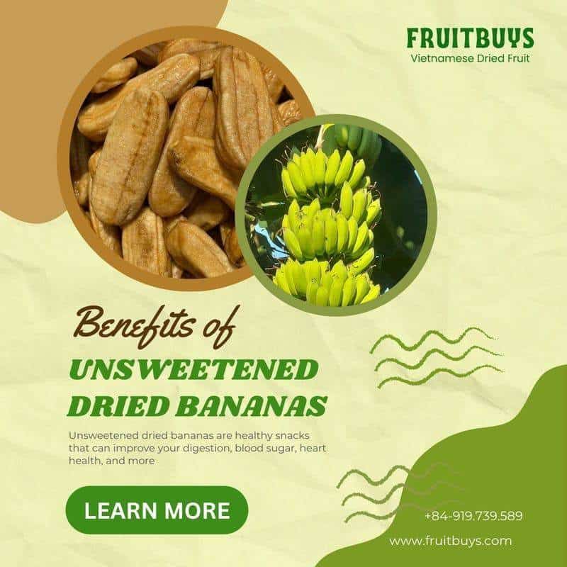 FruitBuys Vietnam Benefits Of Unsweetened Dried Bananas 231015