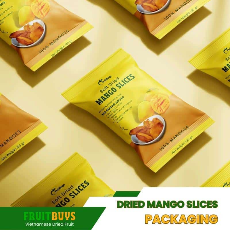 FruitBuys Vietnam Dried Mango Slices Packaging 23927