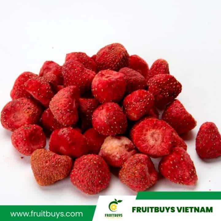 Premium Freeze Dried Strawberries (Healthy Snacks) | FruitBuys Vietnam