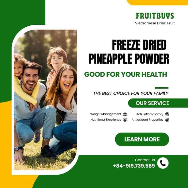 FruitBuys Vietnam Is Freeze Dried Pineapple Powder Good For Your Health 231024