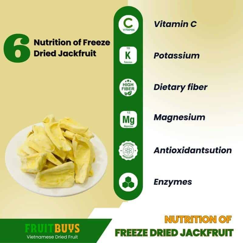 FruitBuys Vietnam Nutrition Of Freeze Dried Jackfruit 23107