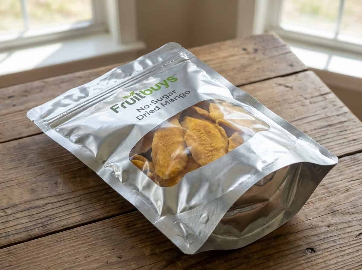 High Barrier Aluminum Foil Packaging For No Sugar Dried Mango Preservation