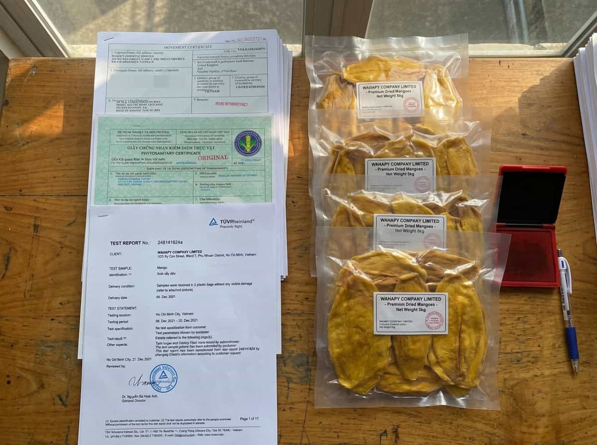 Dried Mango HS Code Guide: US, EU & UAE Classification Professional Export Documentation Package For Fruitbuys Vietnam Dried Mango Shipments