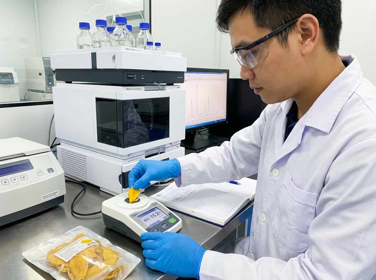 Professional Laboratory Testing Of Dried Mango For Sulfur Dioxide Using Monier Williams Method