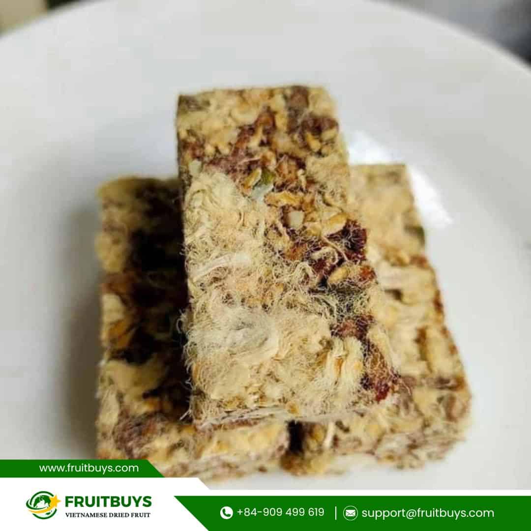 FruitBuys Vietnam Brown Rice Energy Bar With Nuts And Pork Floss (8)