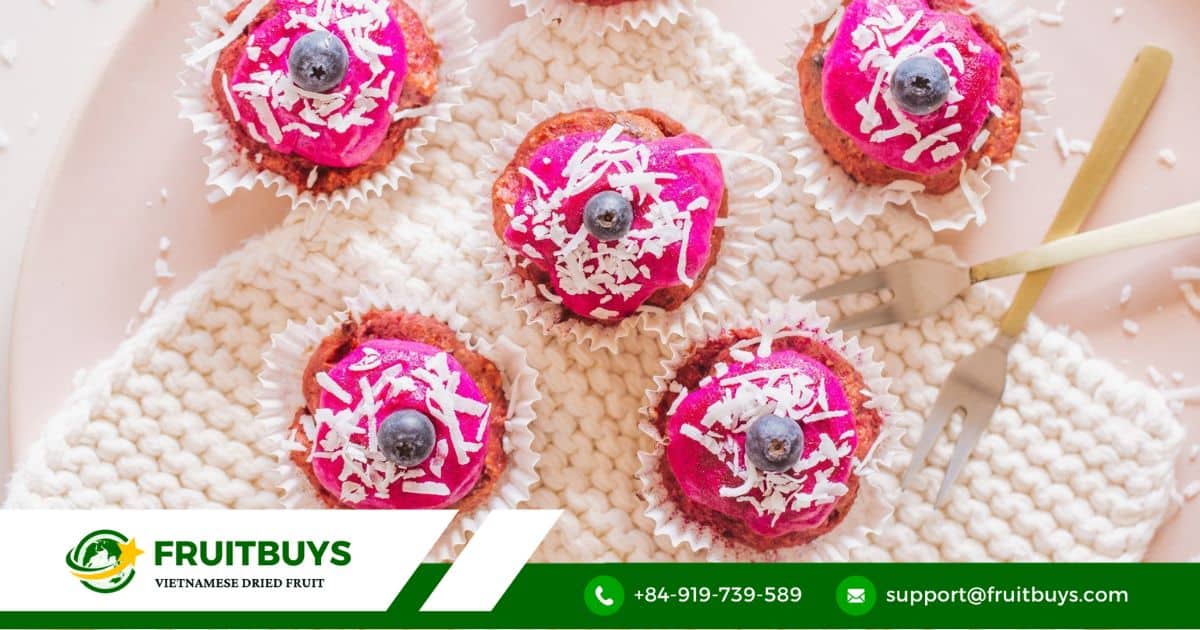 FruitBuys Vietnam Dragon Fruit Muffins