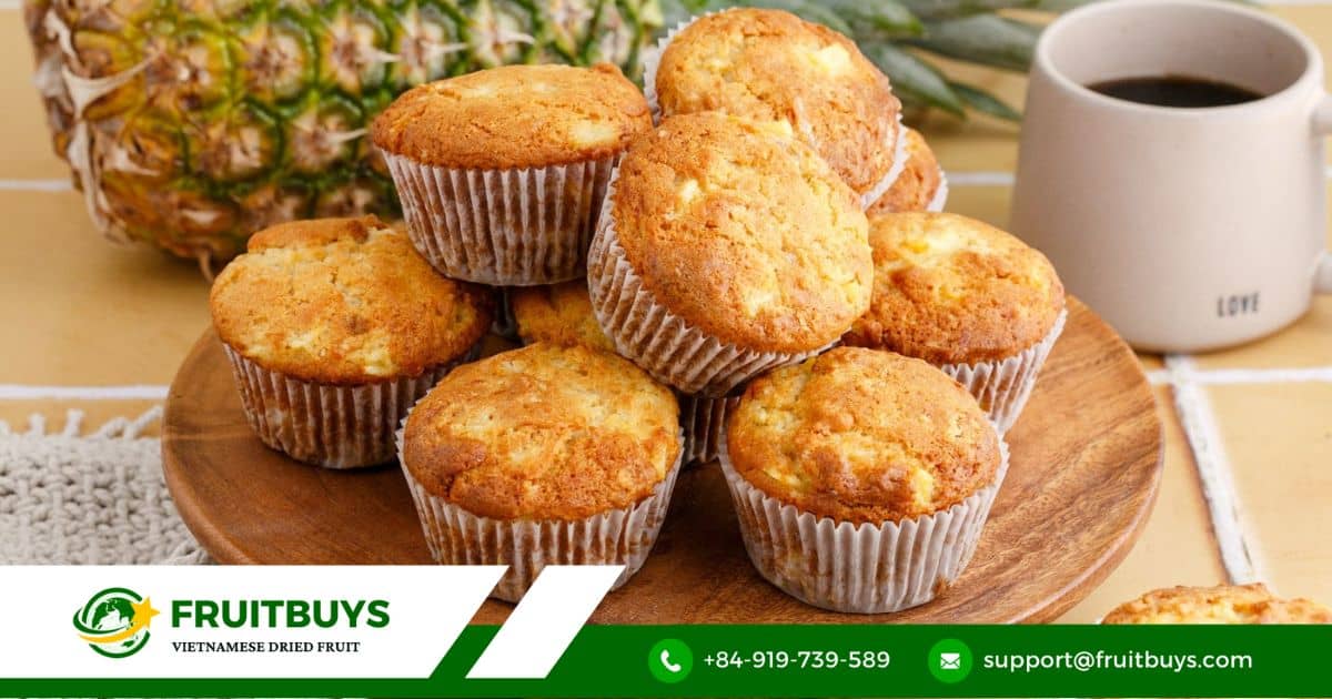 FruitBuys Vietnam Freeze Dried Pineapple Powder Muffins