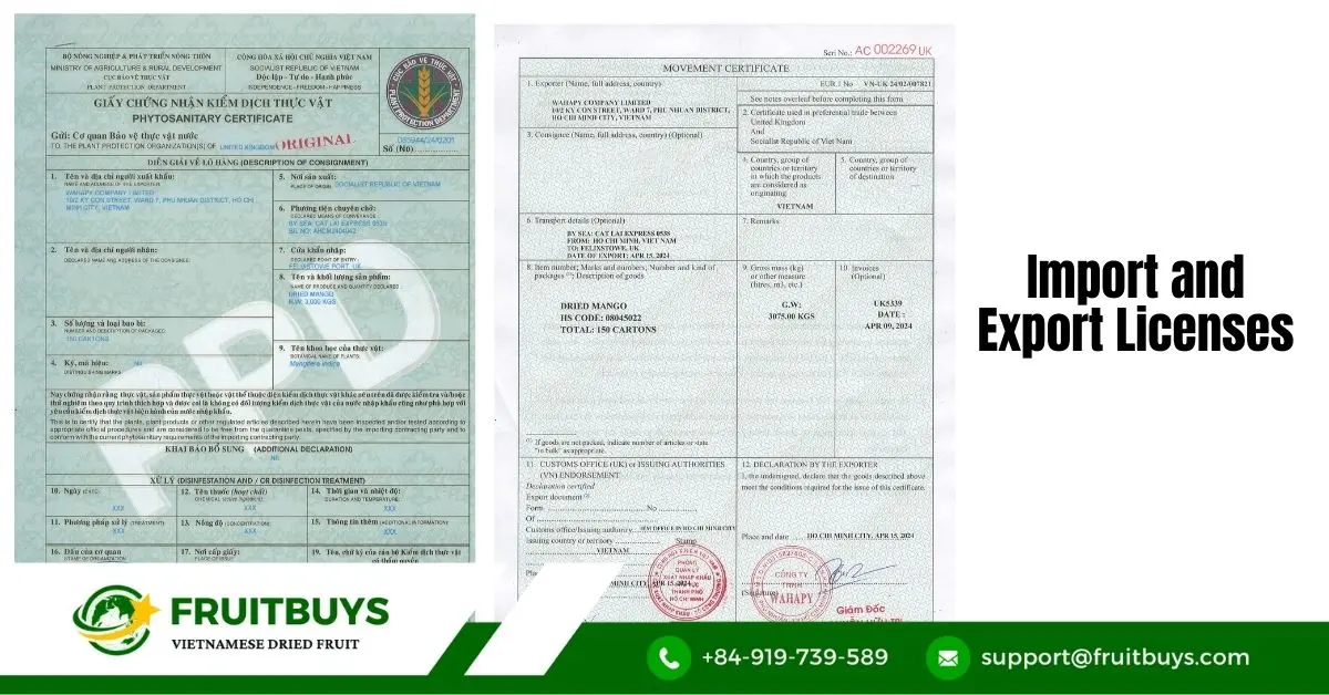 FruitBuys Vietnam Import And Export Licenses
