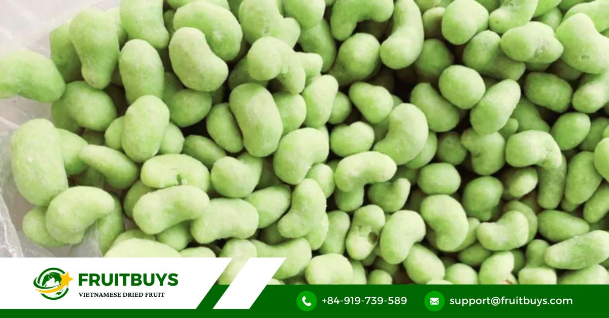 FruitBuys Vietnam Key Features Of Wasabi Coated Cashew Nuts