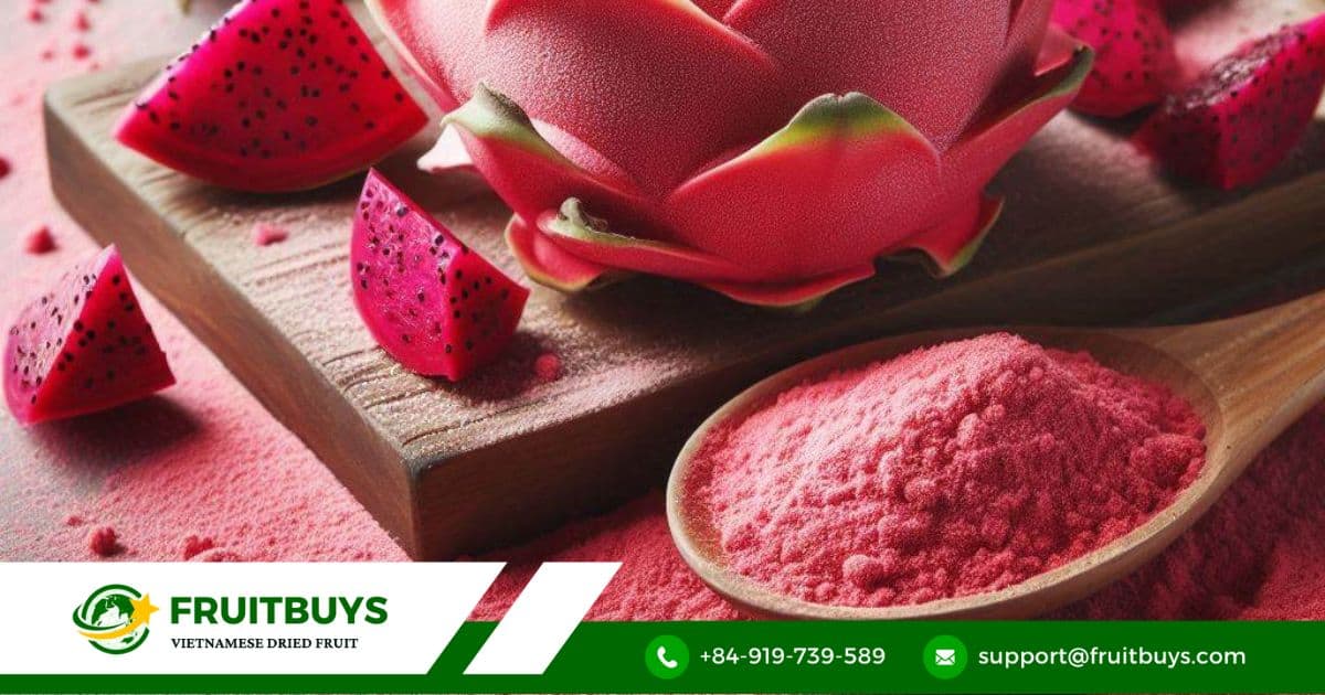 FruitBuys Vietnam What Is Freeze Dried Dragon Fruit Powder